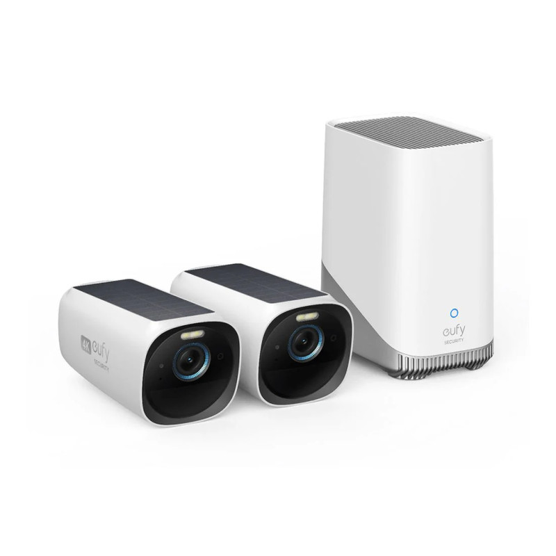 Eufy EufyCam 3 4K Security Solar Panel Camera 2+1 Kit - White - كاميرا